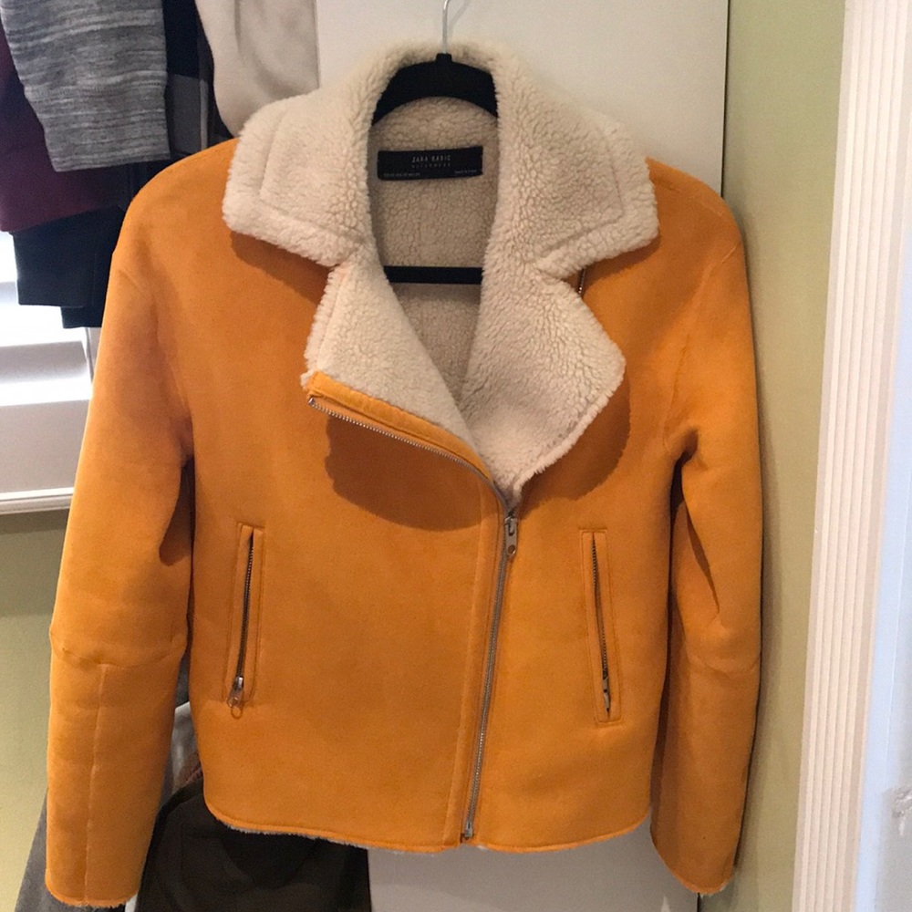 Yellow warm jacket